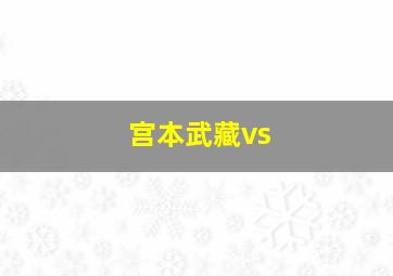 宫本武藏vs