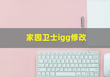 家园卫士igg修改