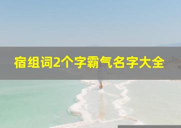 宿组词2个字霸气名字大全