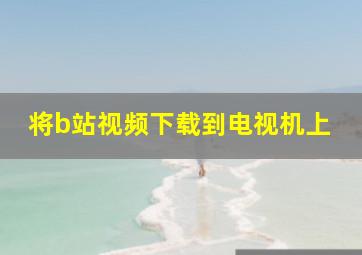 将b站视频下载到电视机上