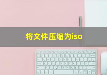 将文件压缩为iso