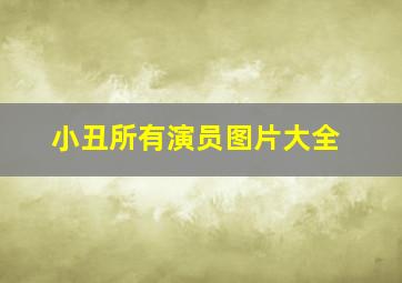 小丑所有演员图片大全