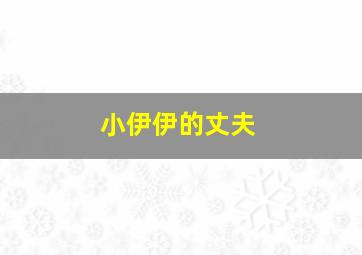 小伊伊的丈夫