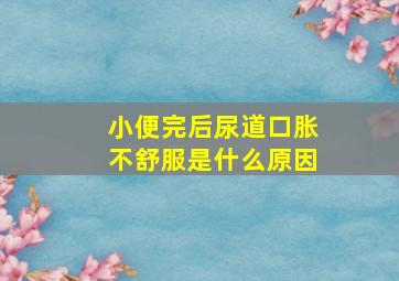 小便完后尿道口胀不舒服是什么原因