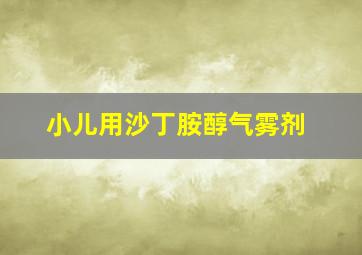 小儿用沙丁胺醇气雾剂