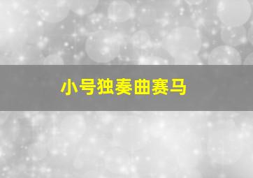 小号独奏曲赛马