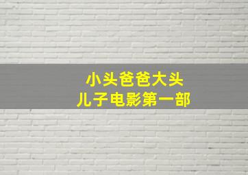 小头爸爸大头儿子电影第一部