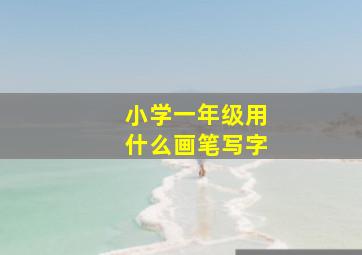 小学一年级用什么画笔写字