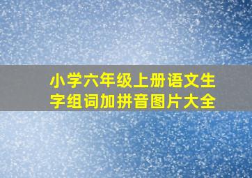 小学六年级上册语文生字组词加拼音图片大全