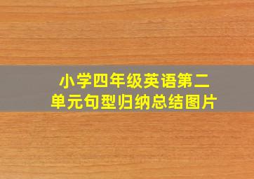 小学四年级英语第二单元句型归纳总结图片