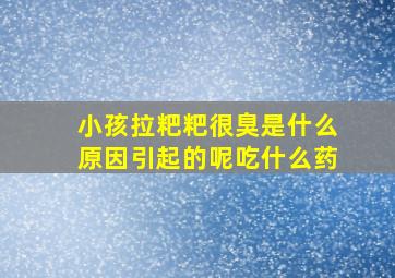 小孩拉粑粑很臭是什么原因引起的呢吃什么药