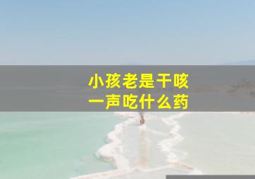 小孩老是干咳一声吃什么药