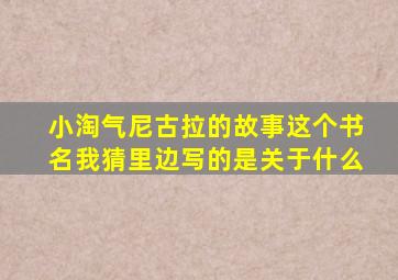 小淘气尼古拉的故事这个书名我猜里边写的是关于什么