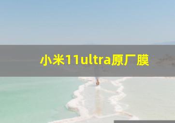 小米11ultra原厂膜