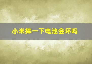 小米摔一下电池会坏吗