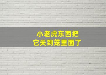 小老虎东西把它关到笼里面了