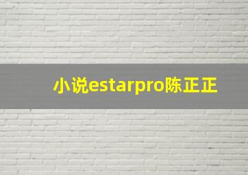 小说estarpro陈正正