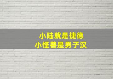 小陆就是捷德小怪兽是男子汉