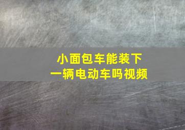 小面包车能装下一辆电动车吗视频