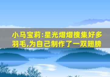 小马宝莉:星光熠熠搜集好多羽毛,为自己制作了一双翅膀