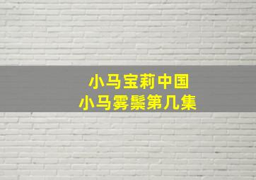 小马宝莉中国小马雾鬃第几集