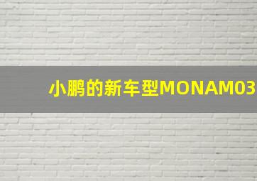 小鹏的新车型MONAM03