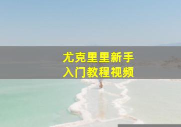 尤克里里新手入门教程视频