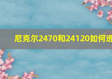 尼克尔2470和24120如何选