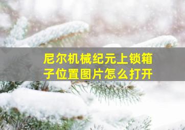 尼尔机械纪元上锁箱子位置图片怎么打开