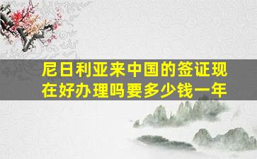 尼日利亚来中国的签证现在好办理吗要多少钱一年