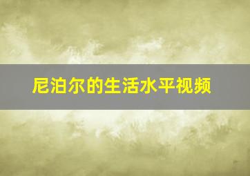 尼泊尔的生活水平视频