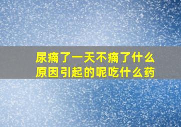 尿痛了一天不痛了什么原因引起的呢吃什么药