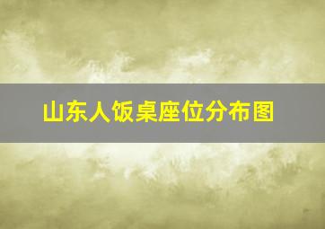 山东人饭桌座位分布图