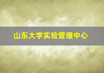 山东大学实验管理中心