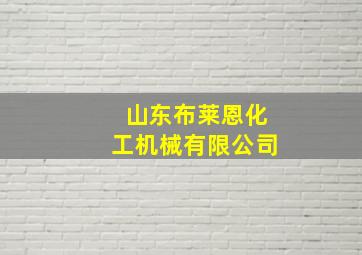 山东布莱恩化工机械有限公司