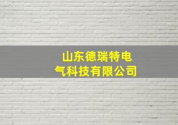 山东德瑞特电气科技有限公司