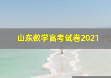 山东数学高考试卷2021