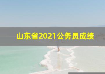 山东省2021公务员成绩