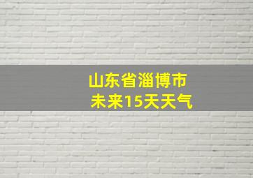 山东省淄博市未来15天天气