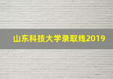 山东科技大学录取线2019