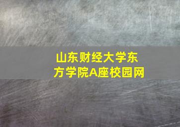 山东财经大学东方学院A座校园网