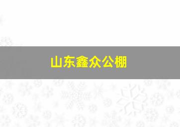 山东鑫众公棚