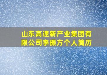 山东高速新产业集团有限公司李振方个人简历