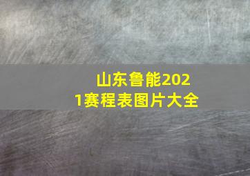 山东鲁能2021赛程表图片大全