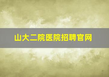 山大二院医院招聘官网