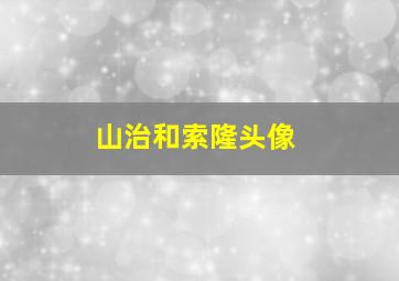 山治和索隆头像