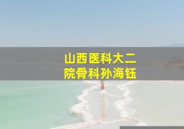 山西医科大二院骨科孙海钰