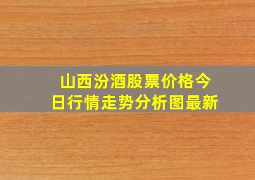 山西汾酒股票价格今日行情走势分析图最新