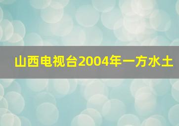 山西电视台2004年一方水土