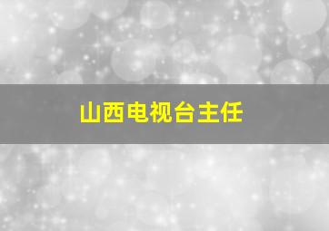 山西电视台主任